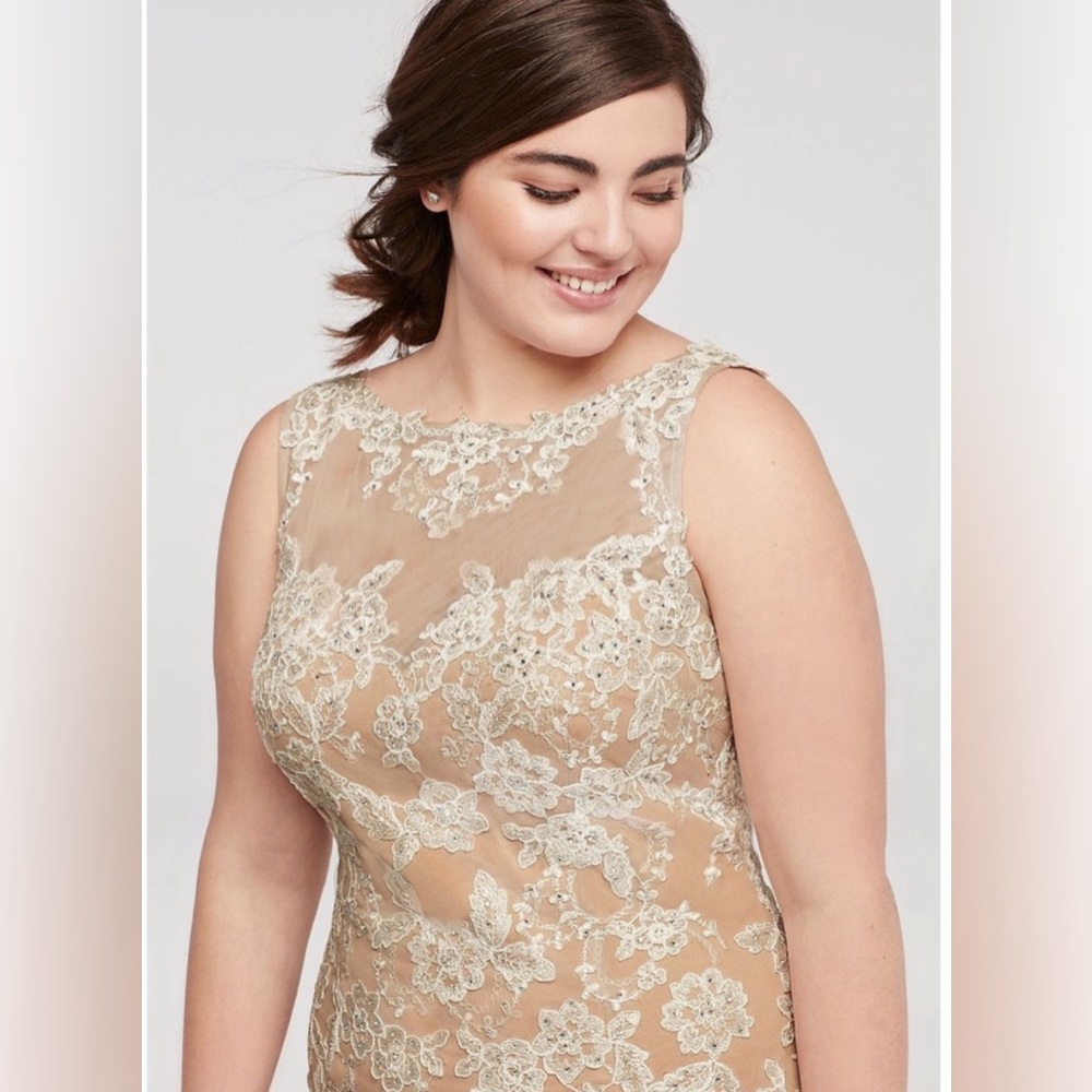 NWT Xscape Mermaid Lace Evening Gown - 14W